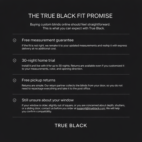 True Black — Total Blackout Blinds